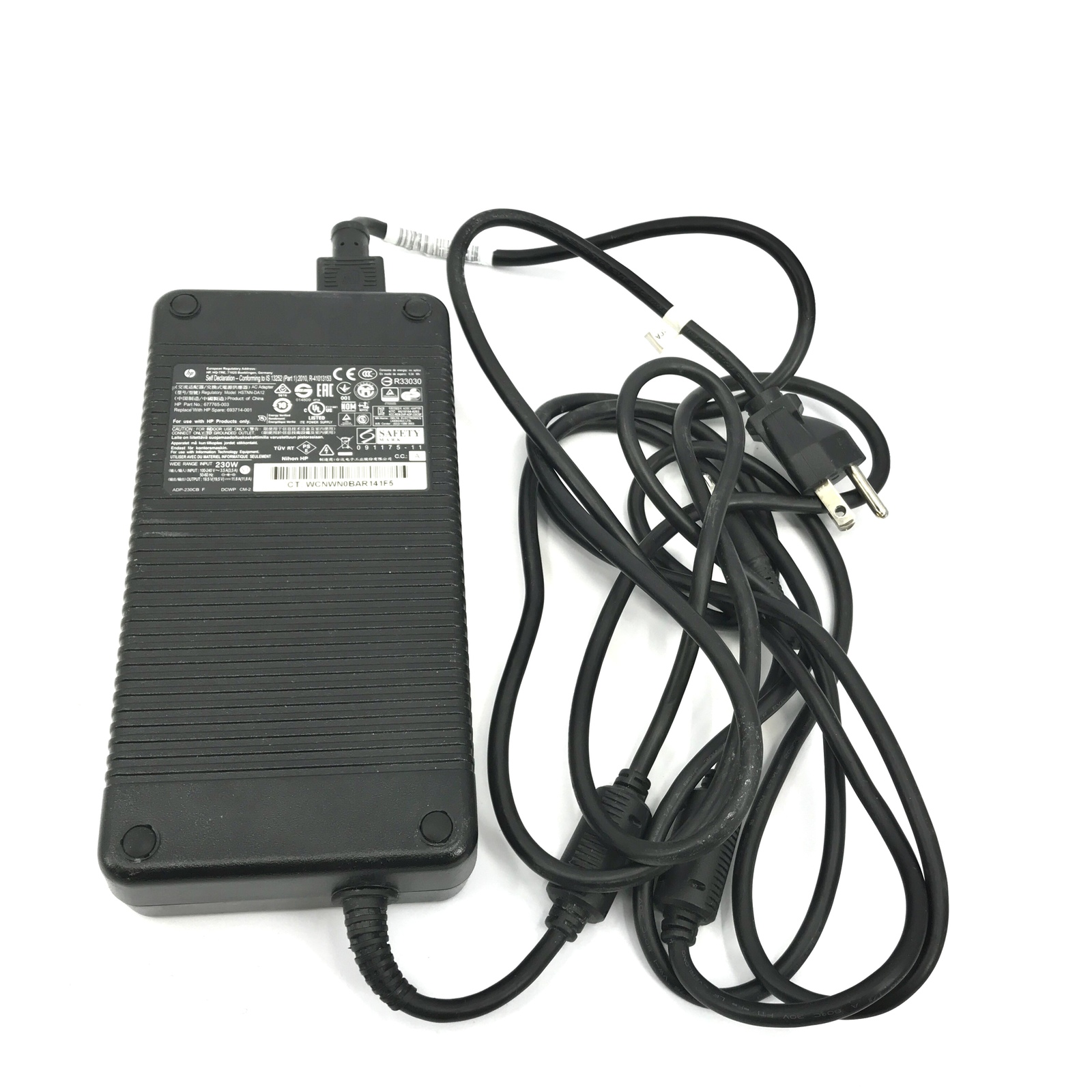 Primary image for HP HSTNN-DA12 230W Laptop AC Power Supply Adapter Charger 19.5V - Black #U5359