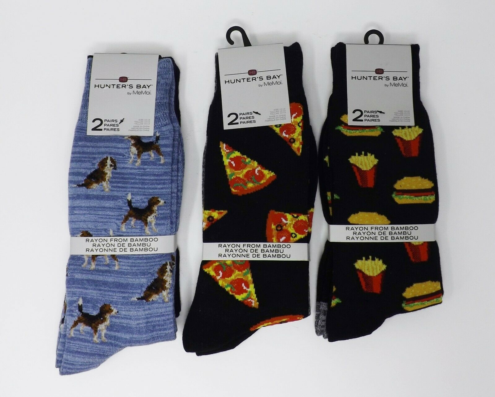 Hunter's Bay by MeMoi 2 Pairs Men's Socks - Size 10-13 - $13.19