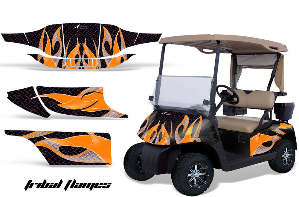 Golf Cart Graphics Kit Decal Sticker Wrap For 2 Seat EZGo TXT 9413