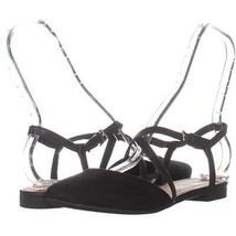 black fabric ballet flats