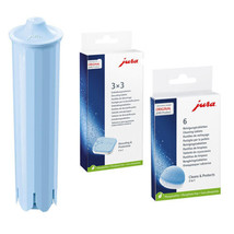 Jura Descaling, Cleaning Tablets with Claris Blue Water Filter Kit