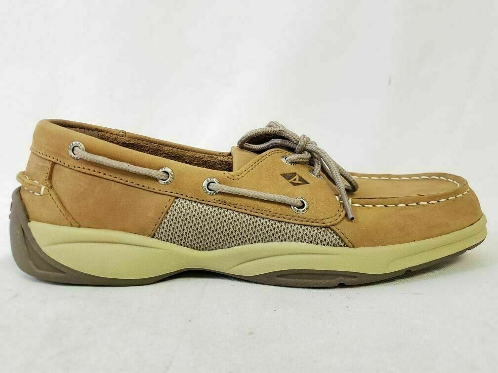 sperry intrepid dark tan