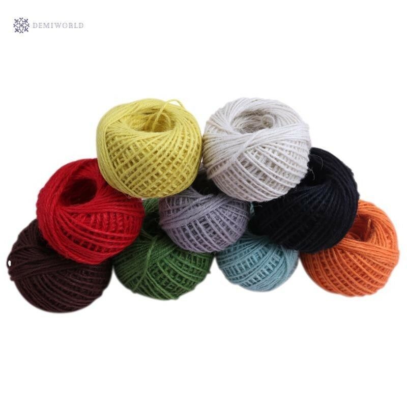 50m Jute Yarn Rope Twine Rustic String Cord Rope DIY String Crochet