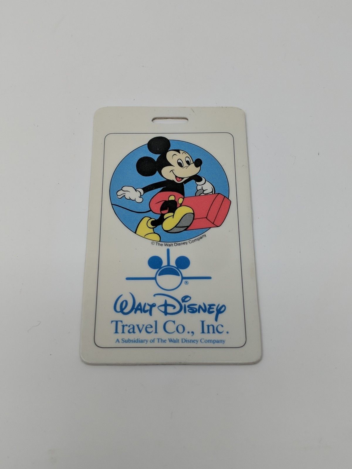 Walt Disney World Mickey Mouse Luggage Tag Suitcase Disneyland Travel