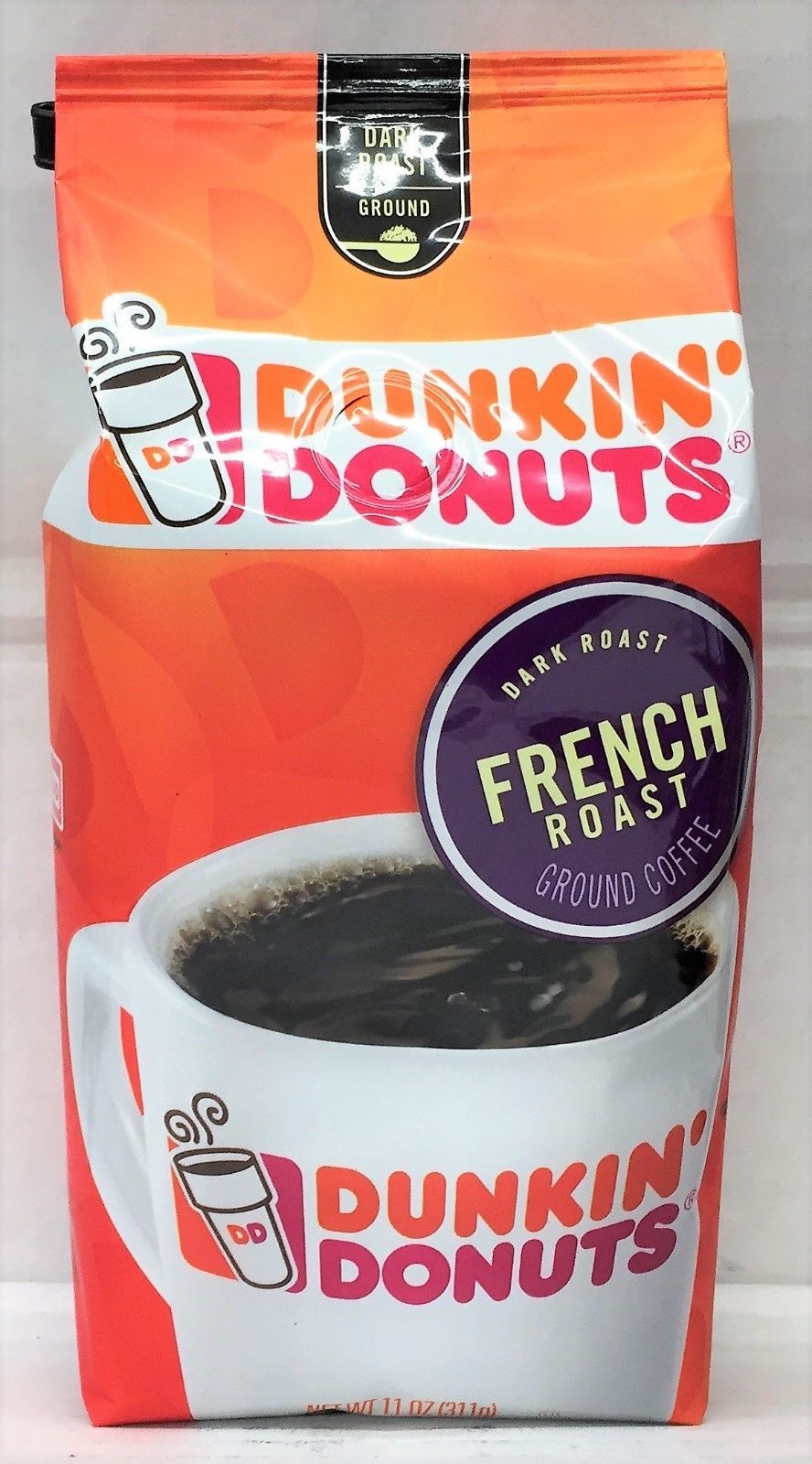 Dunkin Donuts French Roast Ground Coffee 11 oz Ground Coffee