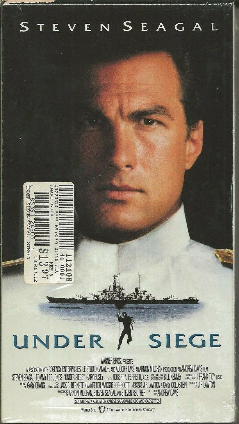 Under Siege VINTAGE VHS Cassette Steven Seagal - VHS Tapes