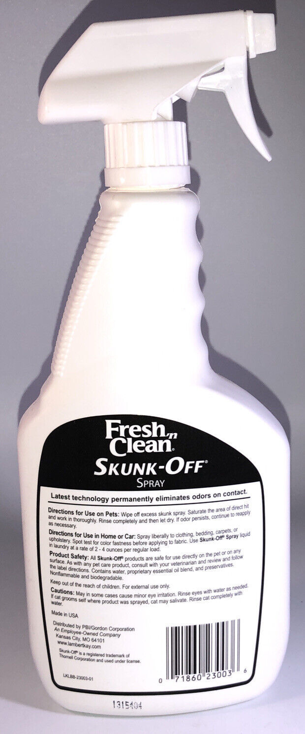 Fresh-n-Clean Skunk-Off Spray 22 Oz Eliminates Odors-BRAND NEW-SHIP