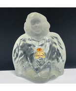 FENTON ANGEL FIGURINE opalescent glass usa birthday stone amber sculptur... - $39.55