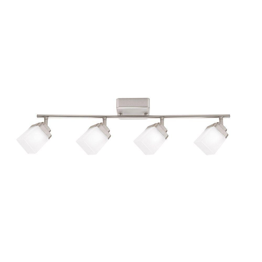 Hampton Bay Light White Dimmable Led Track Lighting Head Energy Saving Hardwired Ceiling Fixture Rateshop Home Garden