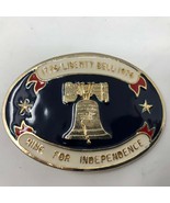 VTG Liberty Bell Bicentennial 1776 1976 Belt Buckle Patriotic American USA  - $34.64