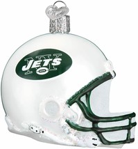 Old World Christmas Ornaments New York Jets Helmet, Glass Blown Ornaments NEW - $12.99