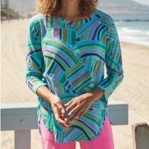 Fresh Produce Women’s Sundrenched Catalina Cotton Top Multicolored Size ... - $29.70