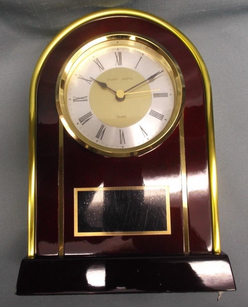 BC930 Stuart Austin quartz clock 7 1/2" x 5 1/2" top quality Shelf