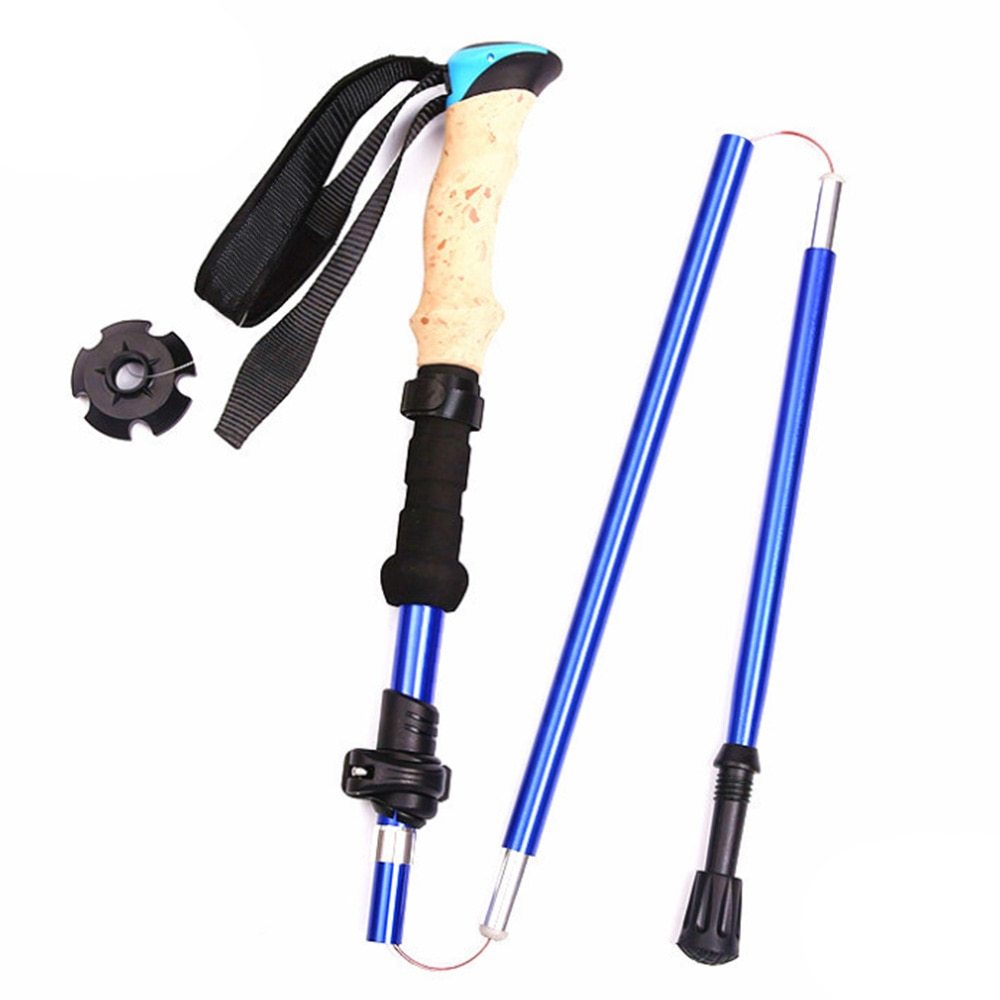 Carbon Fiber Trekking Poles Ultralight Folding Collapsible Trail Running Hiking Other