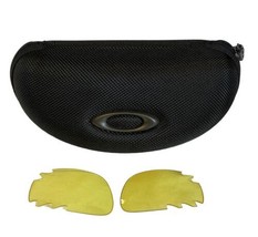 NEW Oakley - Racing Jacket Replacement Lens Set Yellow Vented Sunglasses Case image 1