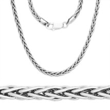 1.6mm 925 Italy Sterling Silver Wheat Spiga Rope Link Chain Necklace Solid NEW - $30.19