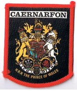 Caernarfon Town Patch Handpainted Felt Backing HRH The Prince Of Wales - $11.39