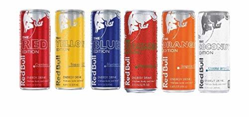 Red Bull Editions Variety Pack,8.4fl.oz. Pack of 24 : Red, Yellow, Blue ...