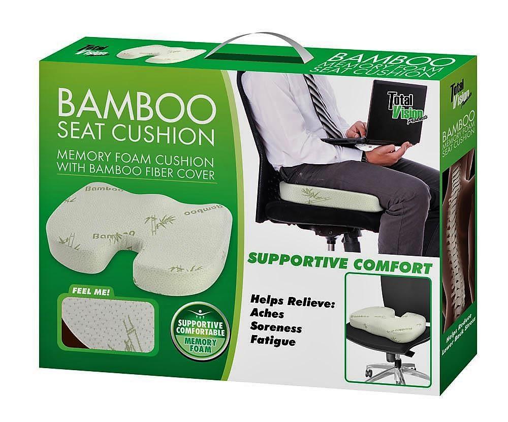 SUPPORTIVE BAMBOO FOAM SEAT CUSHION by Fine Life Seat & Posture Cushions