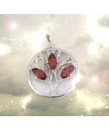Haunted NECKLACE 3 SISTERS VAMPIRE SPIRITS VESSEL MAGICK  GARNET CASSIA4 - $159.77
