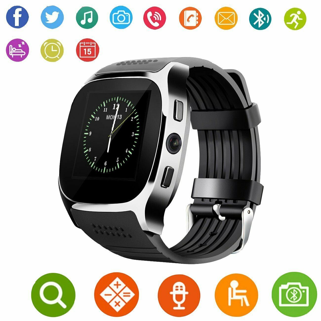 New Sporty Smart Watch Smartwatch For iPhone XS Max XR Samsung Galaxy ...