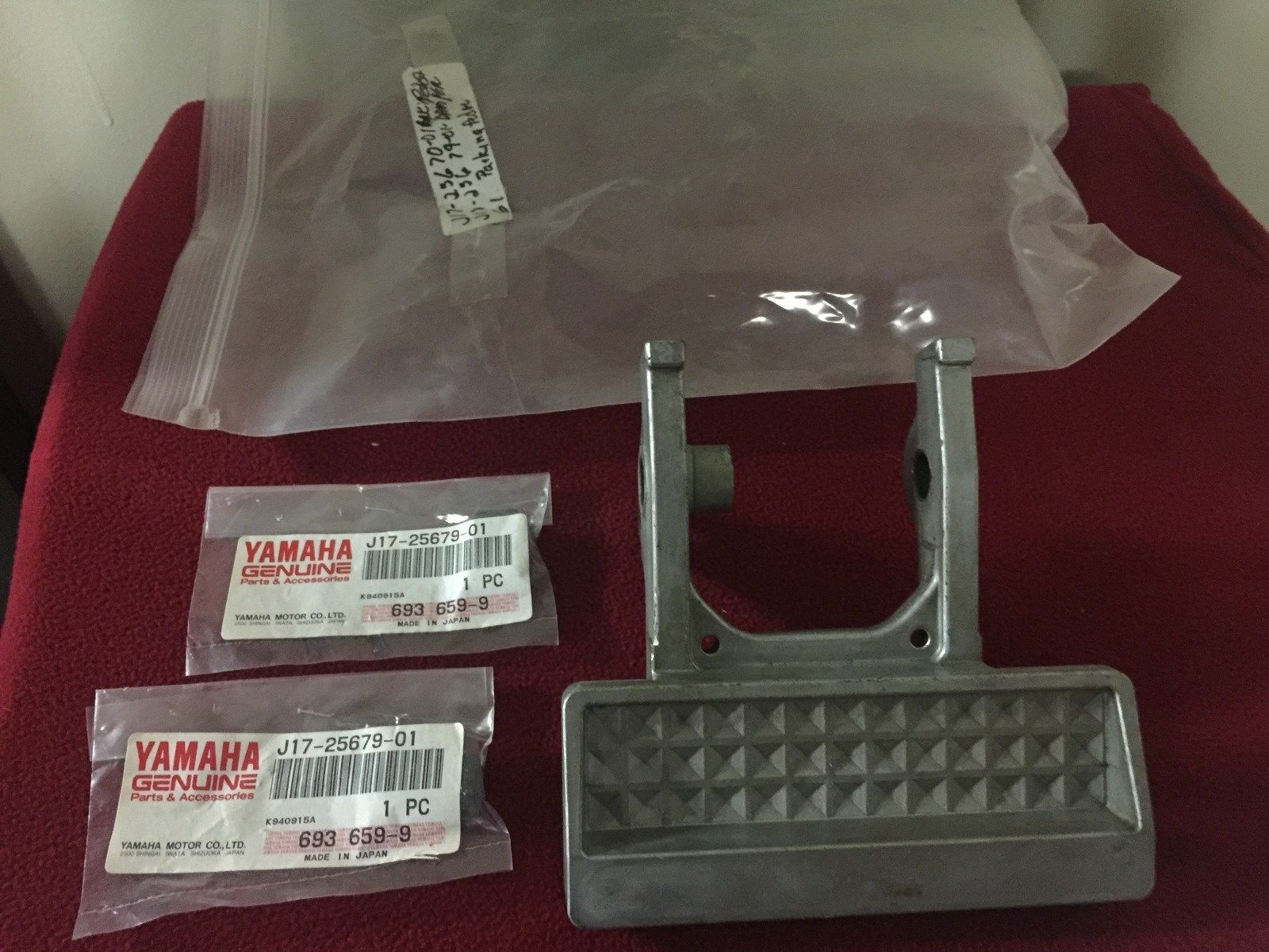 NOS YAMAHA GOLF CART PARKING BRAKE PEDAL KIT G1 G2 999990179900