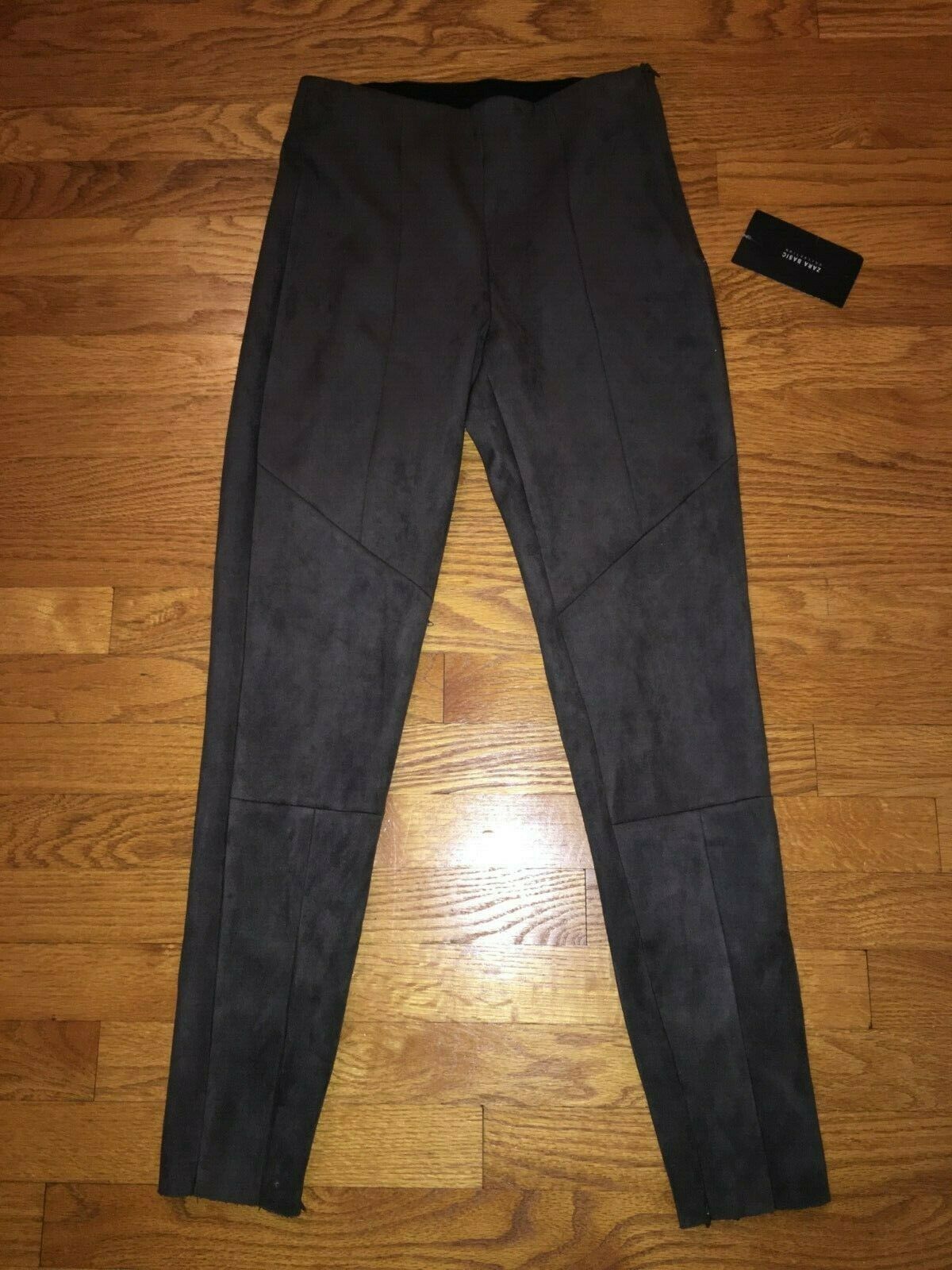 zara brown leather pants