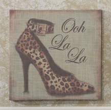 Stiletto Shoe Stretched Linen Print Wooden Frame 15.7" x 15.7" Woman 5 Choices image 5