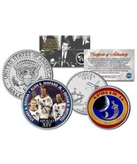 APOLLO 14 SPACE MISSION 2-Coin Set US Quarter & JFK Half Dollar NASA ASTRONAUTS - $12.16