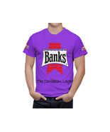 Banks Beer Logo Violet Short Sleeve  T-Shirt Gift New Fashion  - $31.99