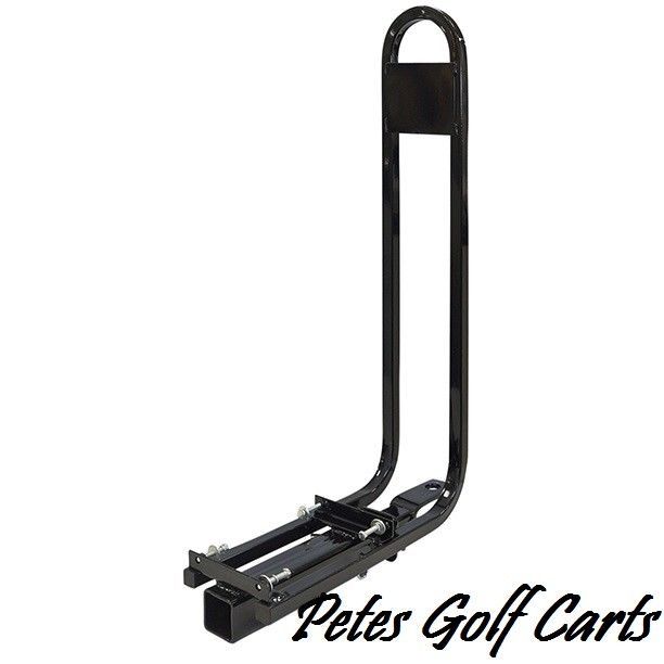 Golf Cart Rear Seat Safety Grab Bar AND Trailer Hitch Set Club Car Ezgo