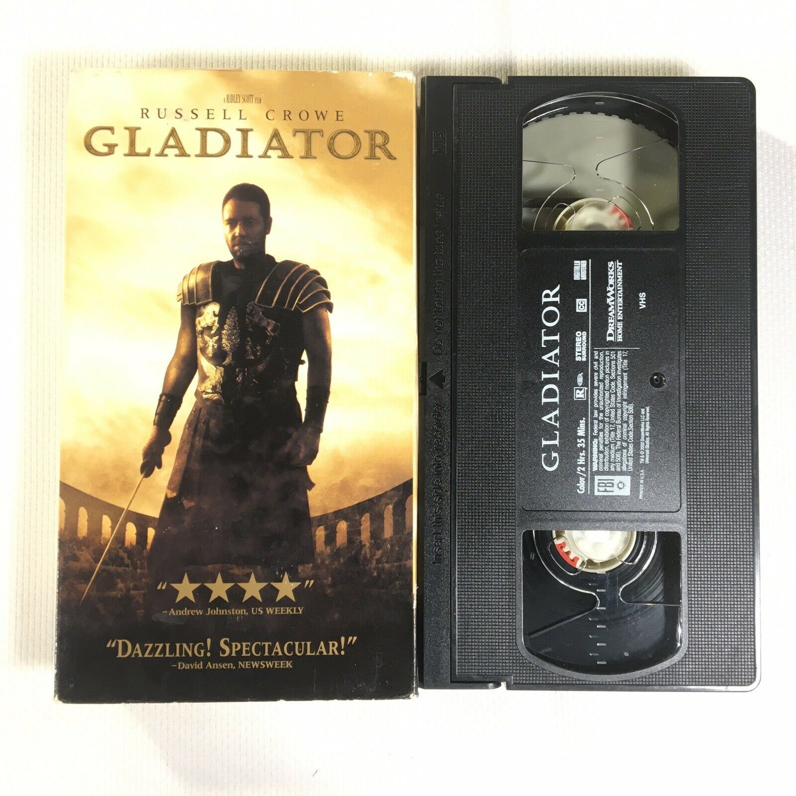 Gladiator (VHS 2000) Russell Crowe, Joaquin Phoenix, Connie Nielsen ...