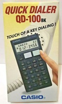 Casio Quick Dialer QD-100 Calculator Phone Vintage Auto Dial Case Inst New - $25.47