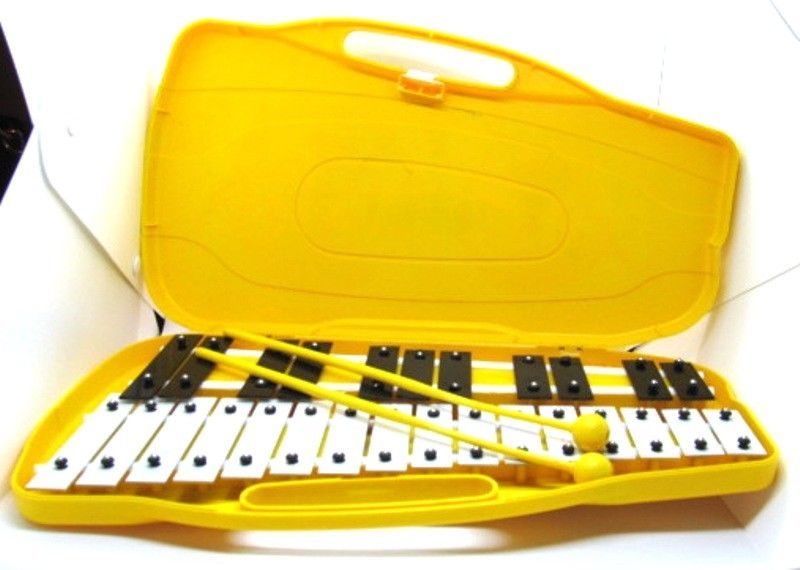 Trophy Music Company XYLOPHONE & Mallets Glockenspiel in Yellow