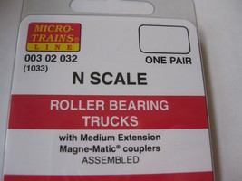 Micro-Trains Stock #00302032 Roller Bearing Trucks w/Medium Extension (1033) (N) image 2