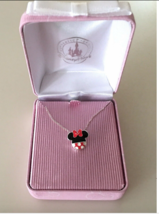 Disney Parks Beautiful Minnie Mouse Icon Necklace in Box NEW image 2