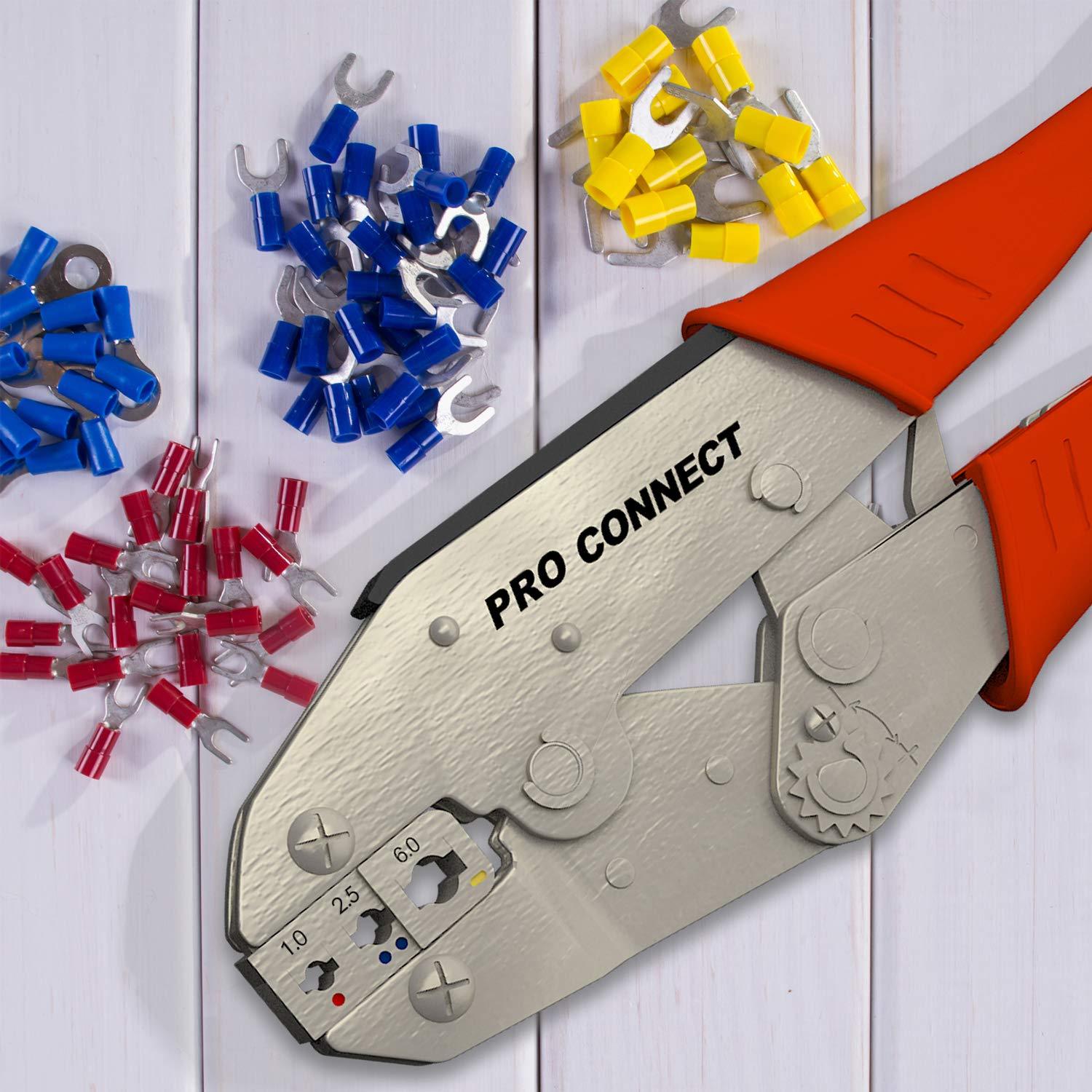 Ratcheting Wire Crimping Tool 4 Heat Shrink Wire Connector Terminals 22