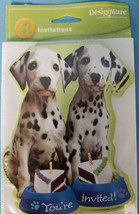 Dalmatian Dalmation Puppy Dog Invitations 8 Notes &amp; Envelopes You&#39;re Inv... - $12.25