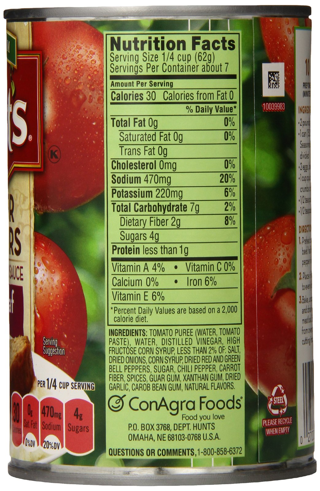 Hunt's Seasoned Diced Tomatoes in Sauce for Meatloaf, 15 oz, 12 Pack