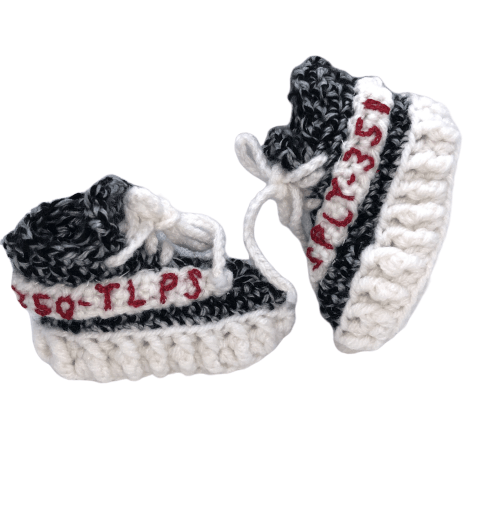 66.Baby Crochet Y-350 Zebra Sneaker Shoes