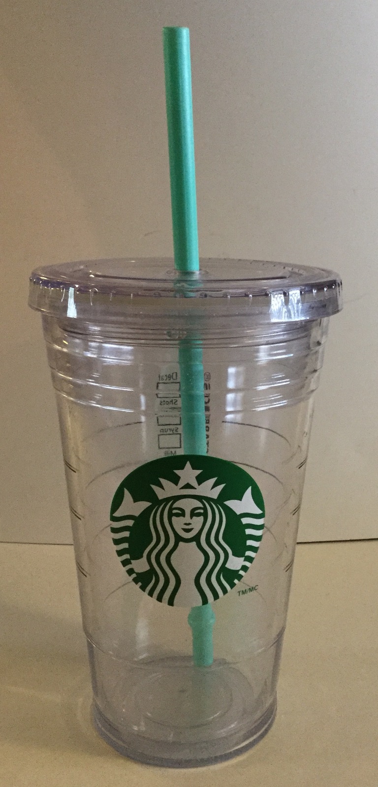Starbucks Logo Ounce Clear Plastic Cold Drink Cup With Lid And Straw Drink Containers