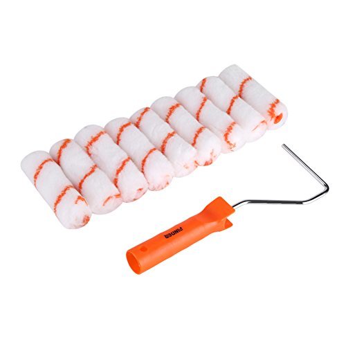10Pcs Paint Roller Kit Roller Paint Brush Mini Foam Paint Roller 4 Inch