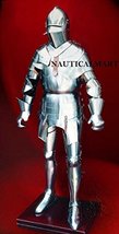 Medieval Knights Bascinet Wearable Full Body Suit of Armor Halloween Costume