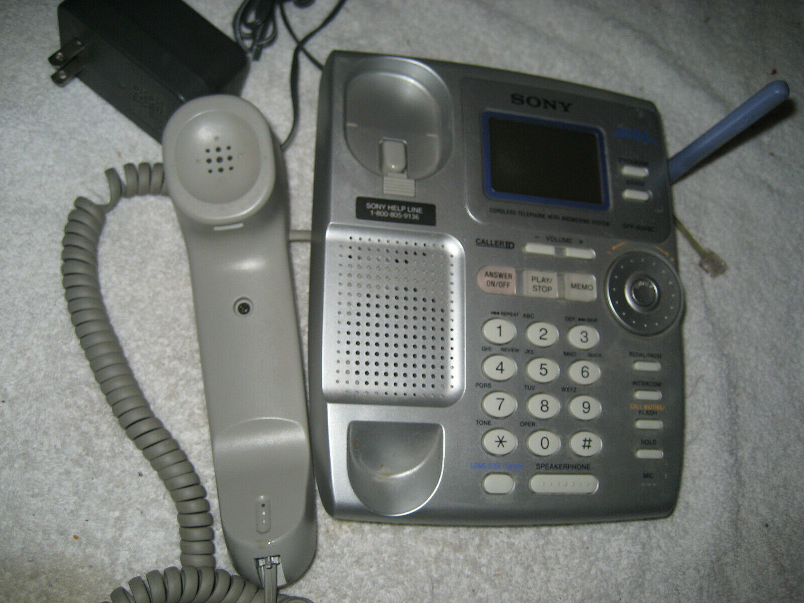 Vintage Sony SppA2480 Cordless Telephone Speakerphone Works 1970Now