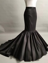 BLACK Mermaid Maxi Skirt Black Mermaid Wedding Party Skirt Outfit Custom Size image 3