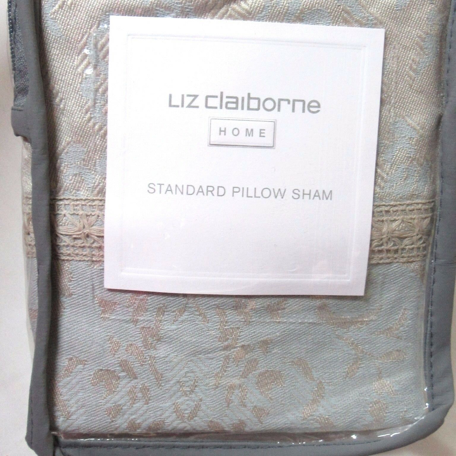 Liz Claiborne Santorini Ice Ink Blue 2-PC Standard Shams - Pillow Shams