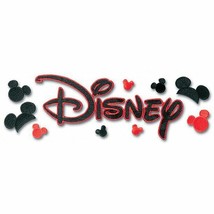 Disney Embroidered Sticker Disney Title Black Red Scrapbooking - $14.39