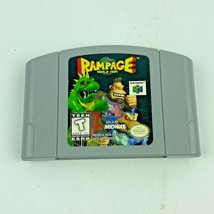 Rampage World Tour Nintendo 64 1997 Video Game TESTED AND WORKS - $39.95