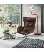 Bomber Jacket LeatherSoft Swivel Wing Chair [ZB-WING-BOMB-GG] - $514.95
