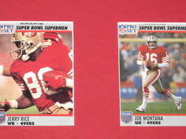 San Francisco 49ers Super Bowl Heroes Framed 16x20 Card Set Montana Rice Walsh image 2